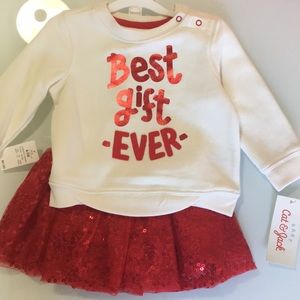 Cat & Jack Baby girl Christmas outfit
